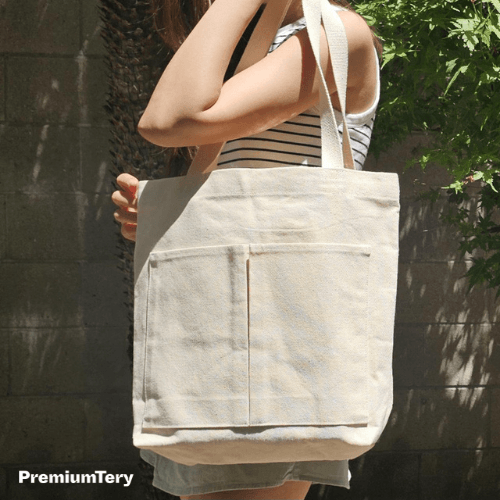 กระเป๋าผ้าแคนวาสกรีน Premiumtery